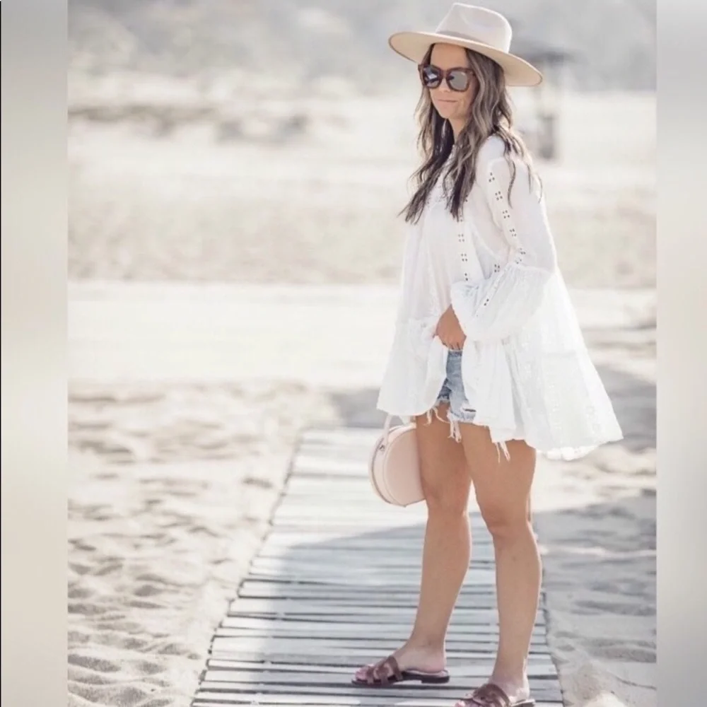 Free People Kiss Kiss Ivory Tunic